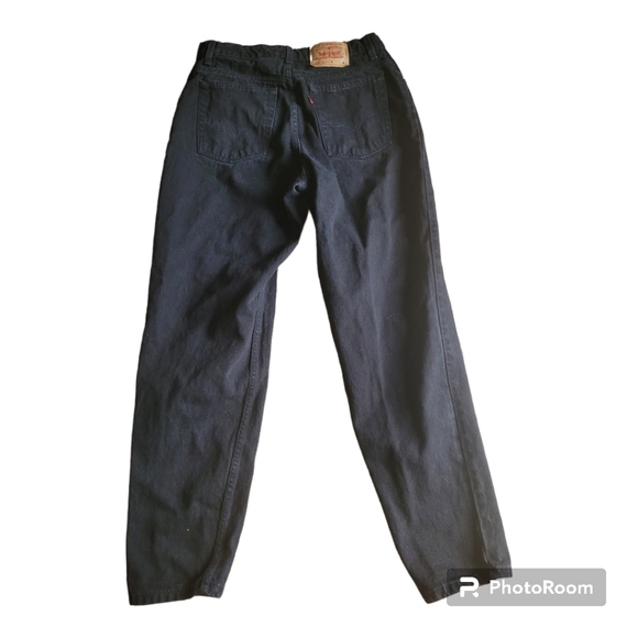 *SOLD* Vintage Levi's 551 Black Ultra High Rise Mom Jeans - Picture 4 of 9